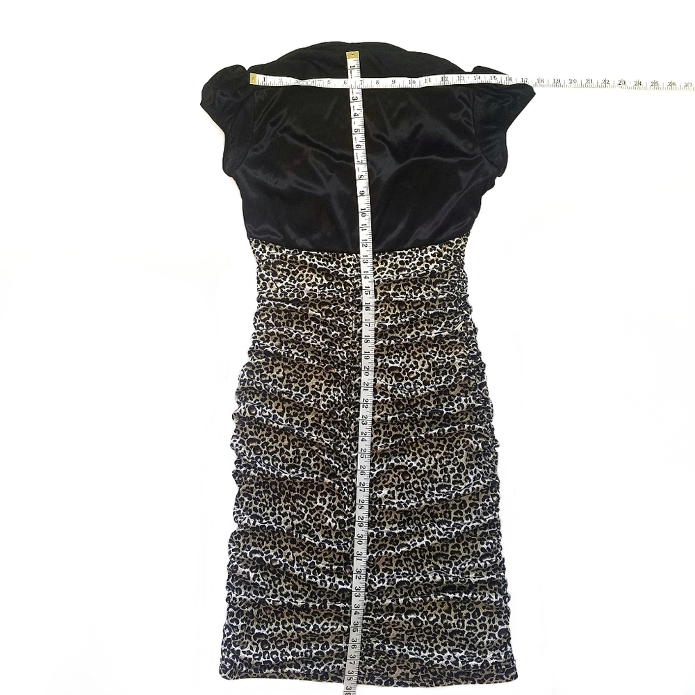 Leopard Wiggle Dress Size XL - Picture 4 of 6